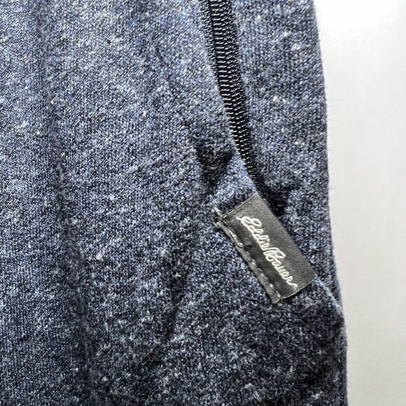 Eddie Bauer Lounge Sweatpants Mens Size L Large Blue 34x30 Tapered Cotton Blend - Picture 6 of 14